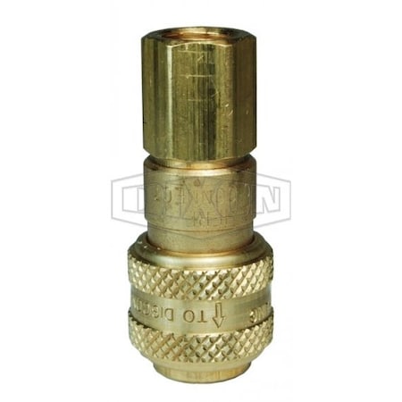 DF Series Industrial Female Quick Connect Coupler, 3/8-18 Nominal, Quick Disconnect Coupler X NPTF,